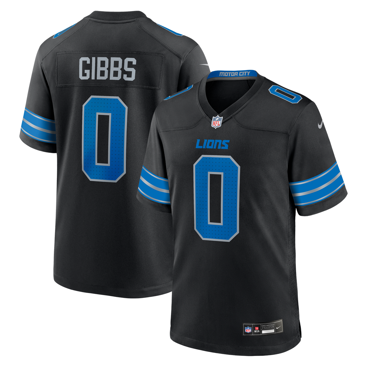 Detroit Lions Jahmyr Gibbs Nike Blue Game Player Jersey