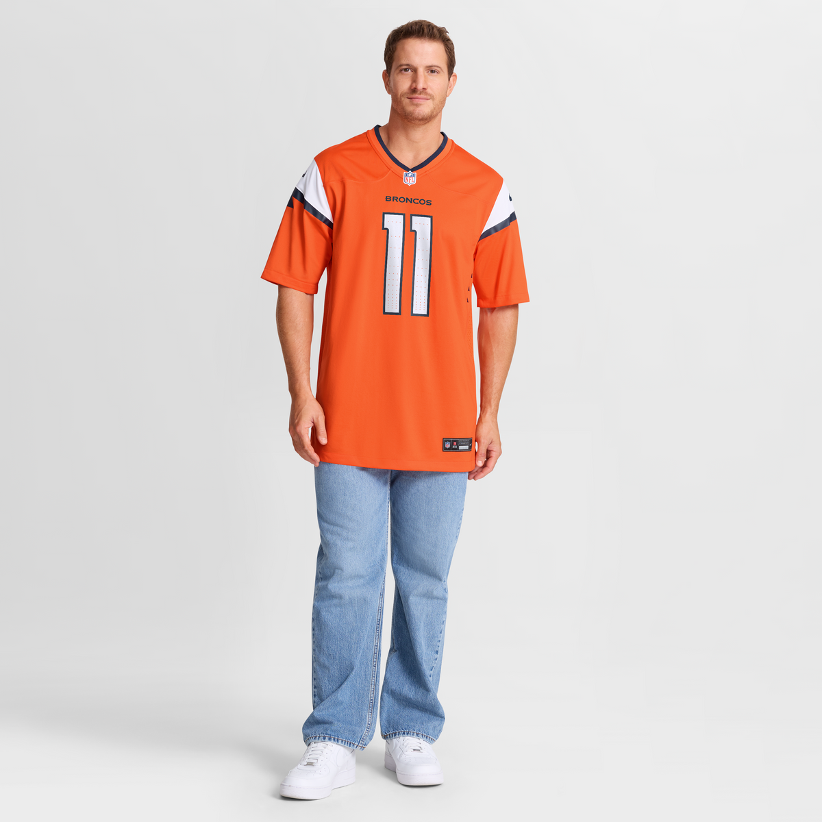 Denver Broncos Troy Franklin Nike Orange Team Game Jersey