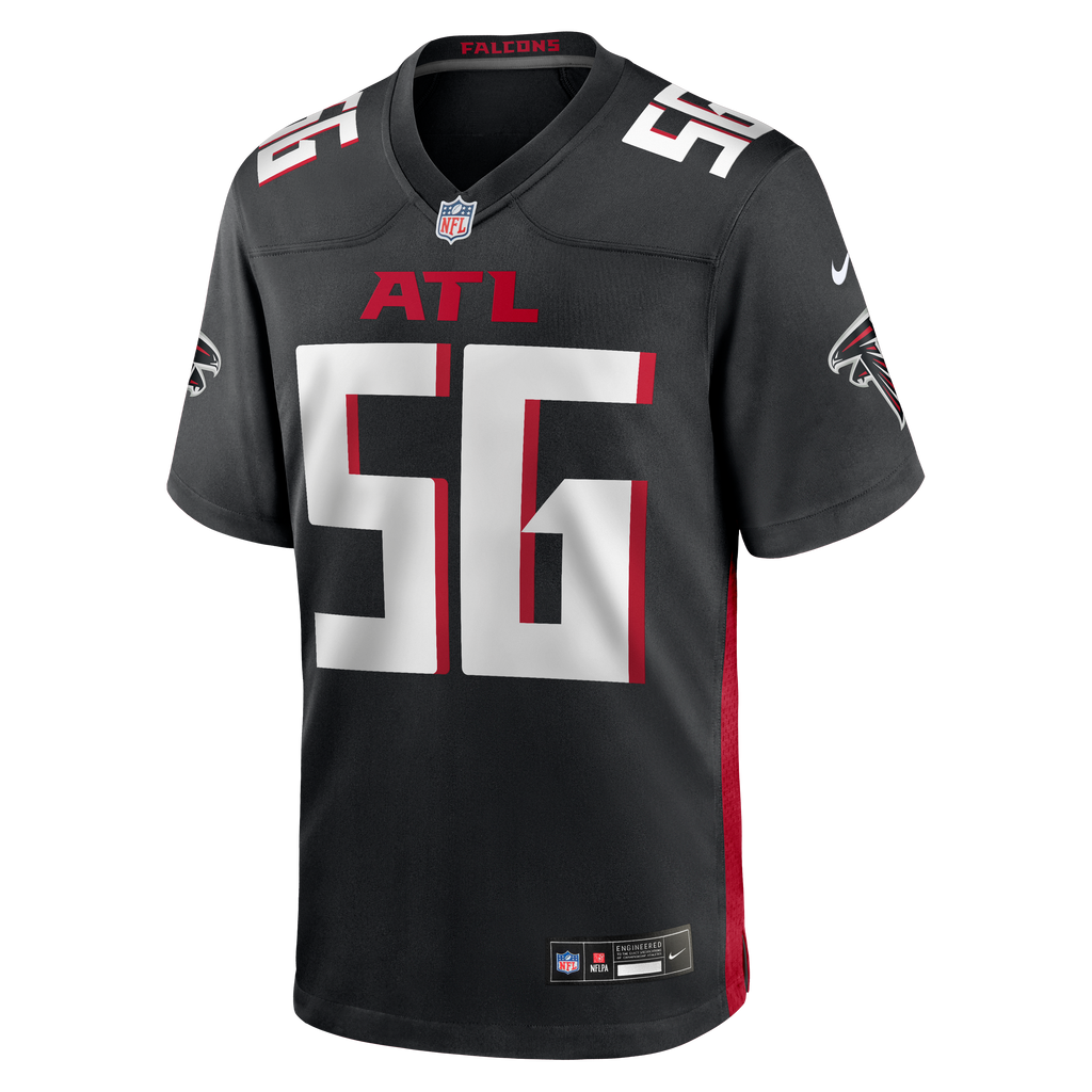 Atlanta Falcons Keith Brooking Nike Black Game Retired Player Jersey