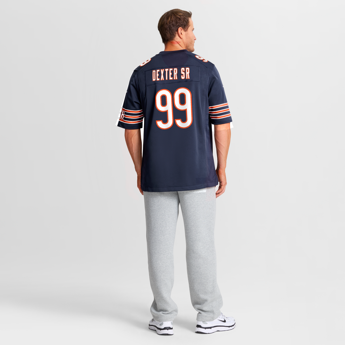 Chicago Bears Gervon Dexter Sr. Nike Navy Game Jersey