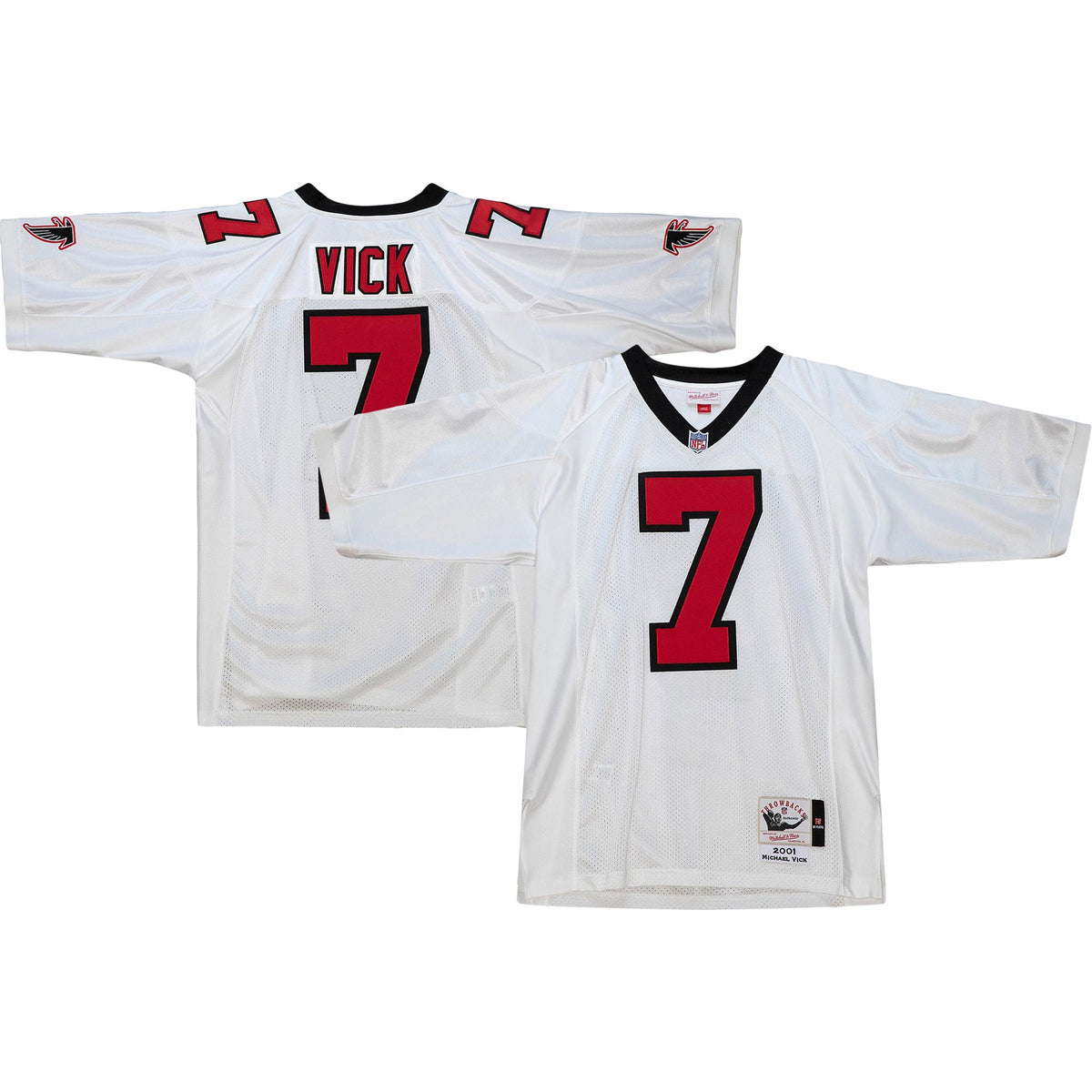 Atlanta Falcons 2003 Michael Vick Mitchell & Ness Red Authentic Throwback Retired Player Jersey