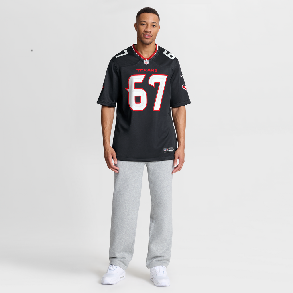 Houston Texans Evan Brown Nike Navy Team Game Jersey