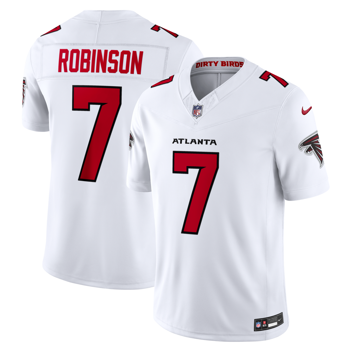 Atlanta Falcons Bijan Robinson Nike Black Alternate Throwback Vapor F.U.S.E. Stitched Limited Jersey