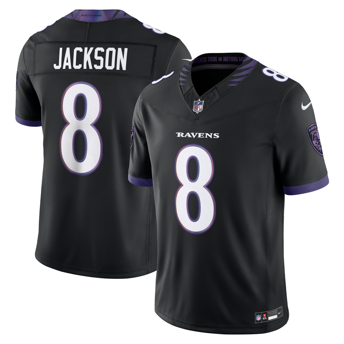 Baltimore Ravens Lamar Jackson Nike Purple Team Vapor F.U.S.E. Stitched Limited Jersey