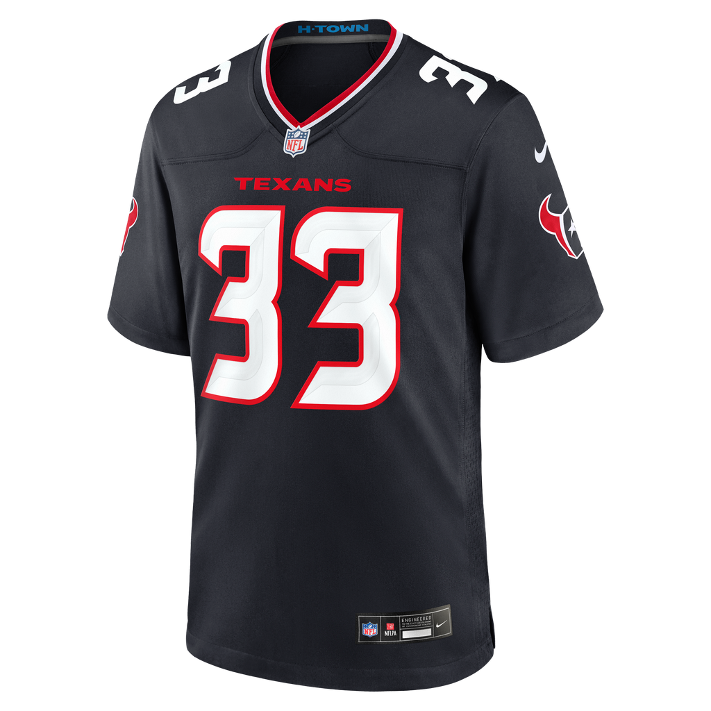 Houston Texans Dare Ogunbowale Nike Navy Team Game Jersey