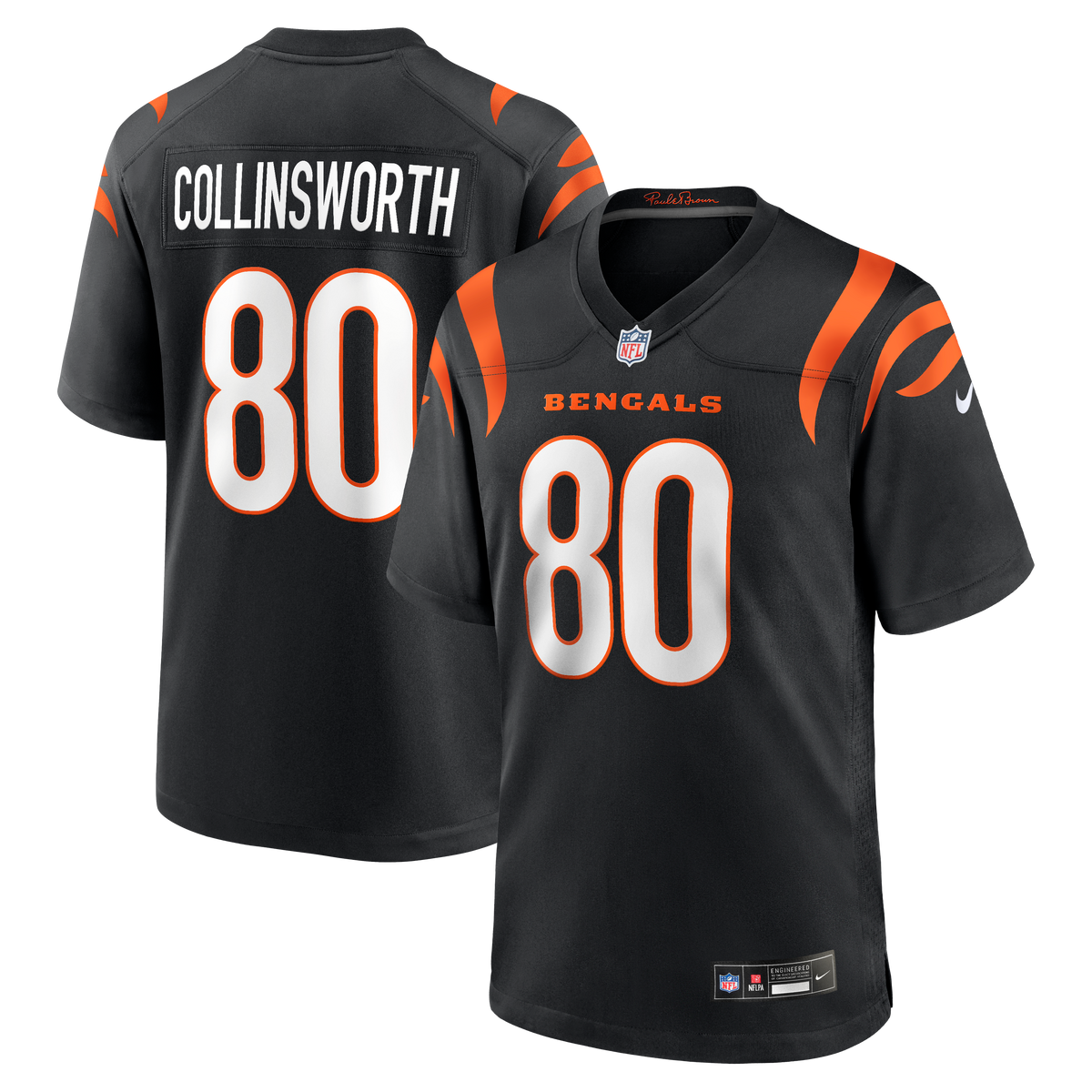 Cincinnati Bengals Cris Collinsworth Nike Black Team Retired Player Game Jersey