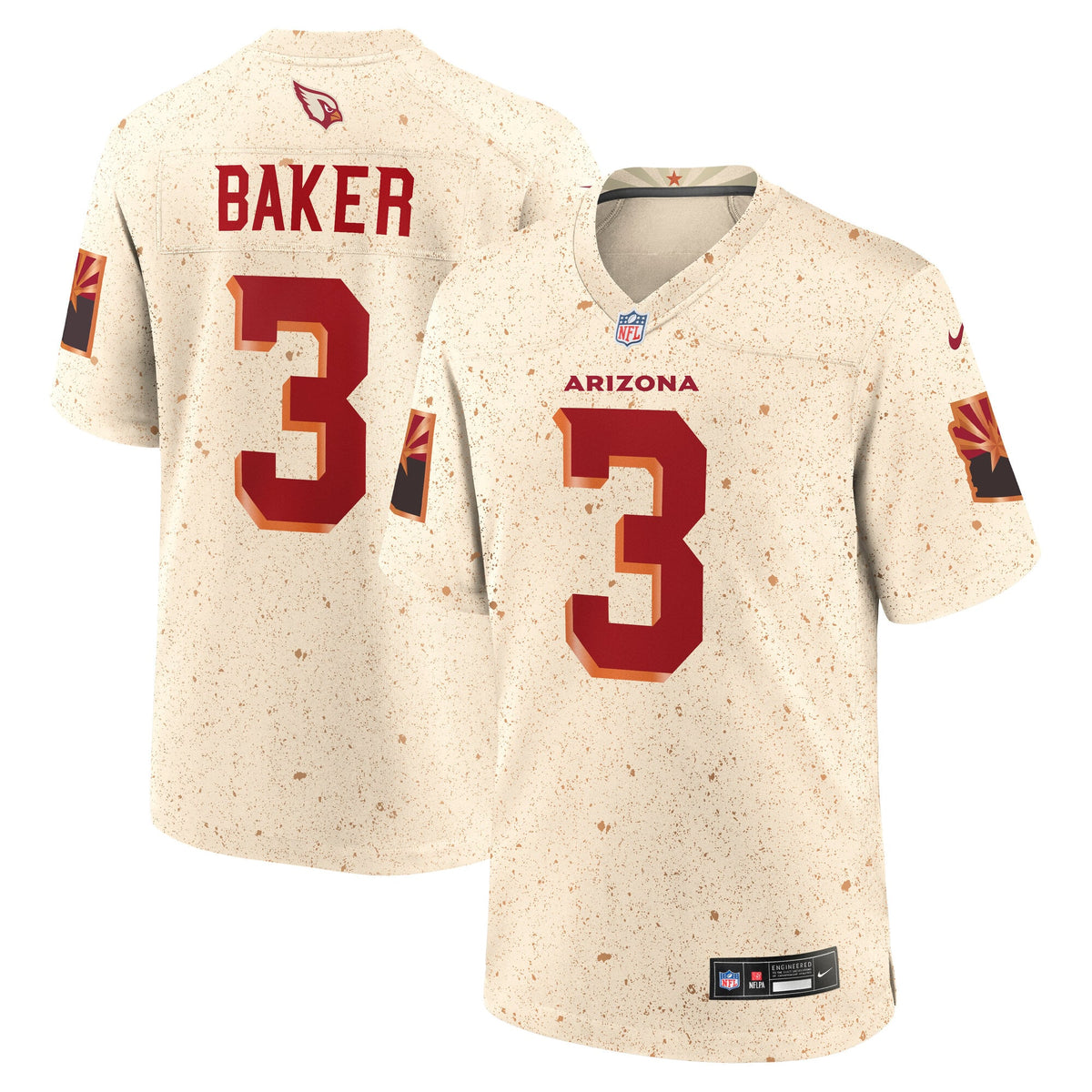 Arizona Cardinals Budda Baker Nike Natural Rivalries Collection Game Jersey