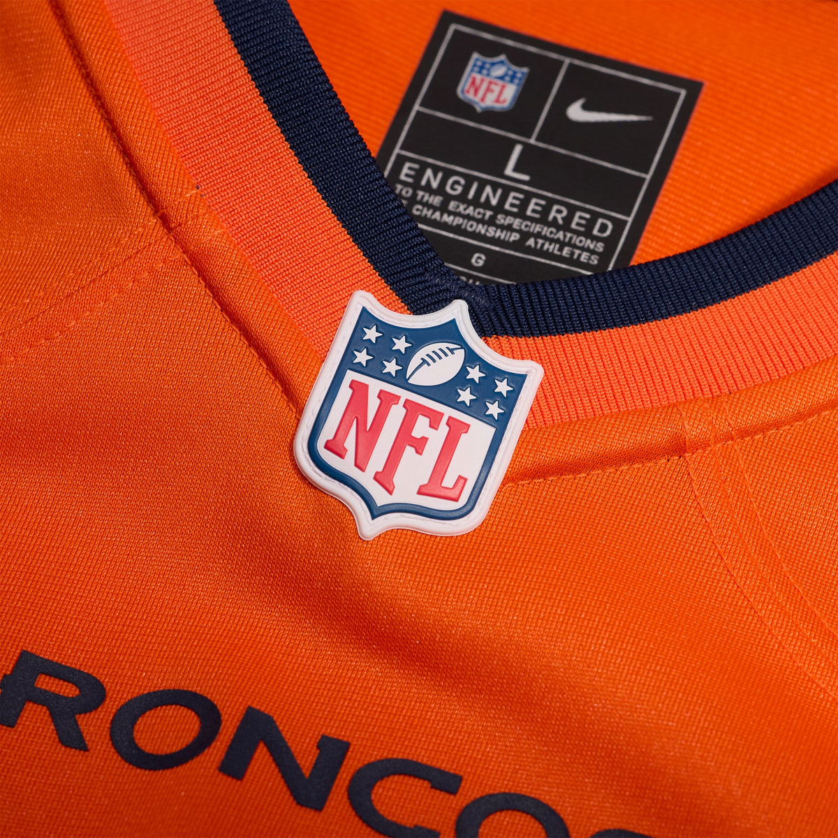 Denver Broncos Troy Franklin Nike Orange Team Game Jersey