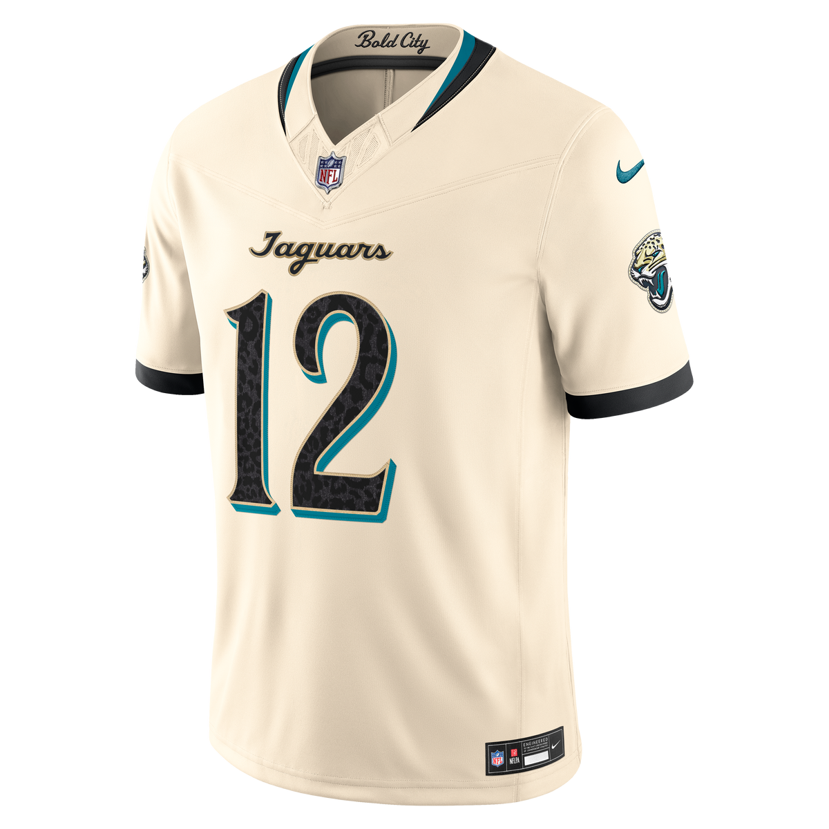 Jacksonville Jaguars Travis Hunter Nike Natural 2026 Rivalries Collection Stitched Limited Jersey