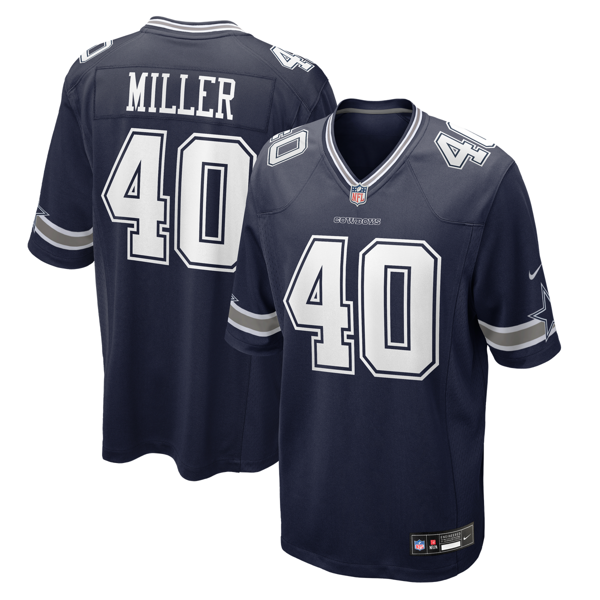 Dallas Cowboys Von Miller Nike White Game Jersey