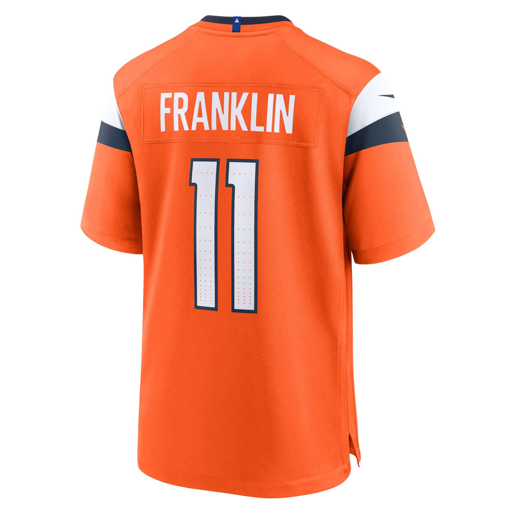 Denver Broncos Troy Franklin Nike Orange Team Game Jersey