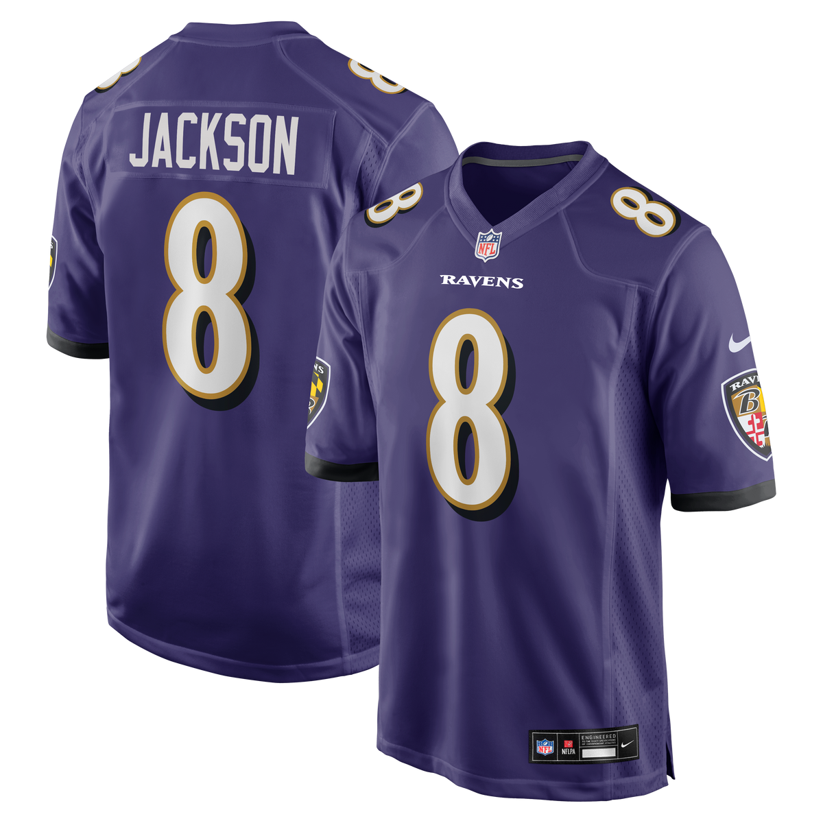 Baltimore Ravens Lamar Jackson Nike Purple Game Jersey