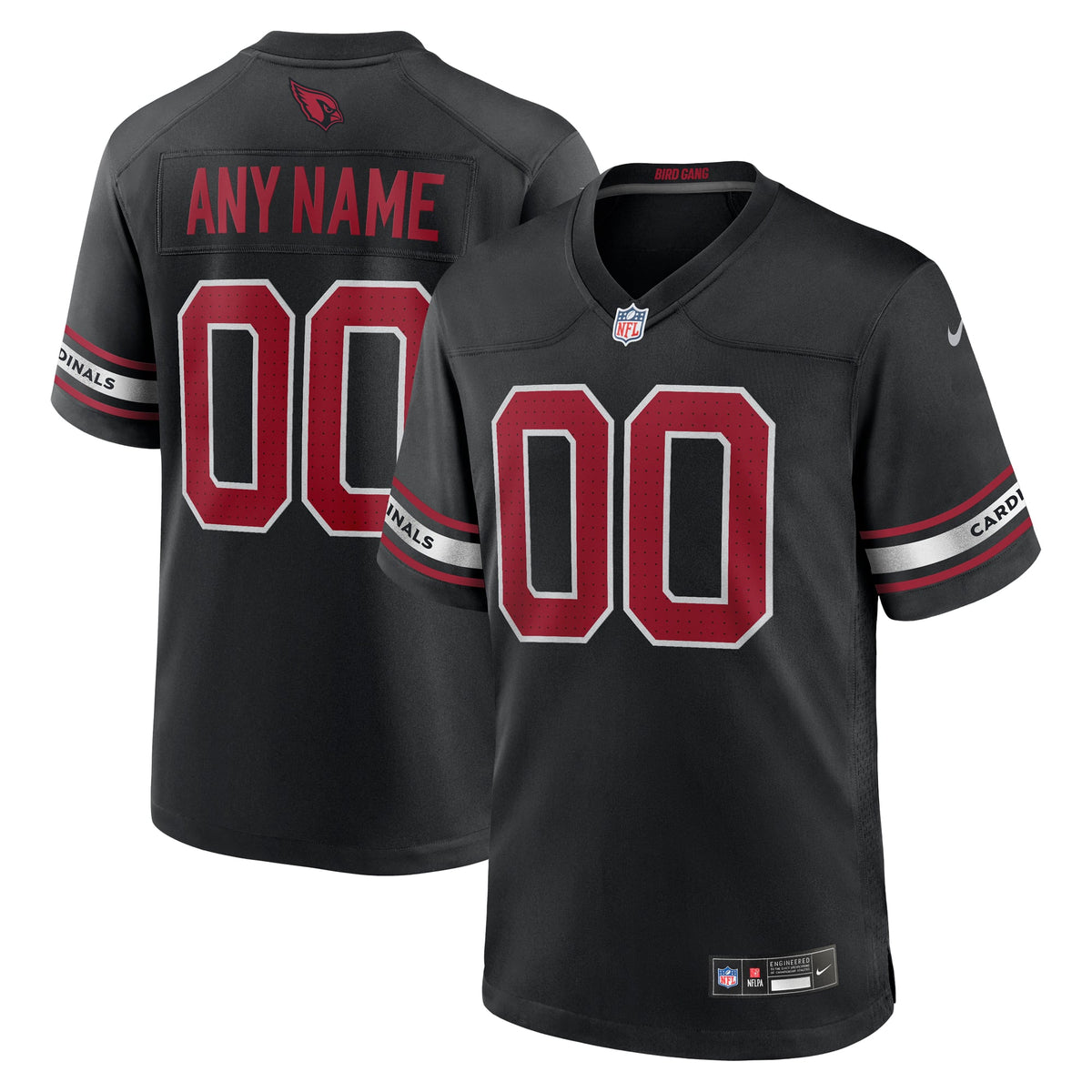 Arizona Cardinals Nike Cardinal Custom Game Jersey