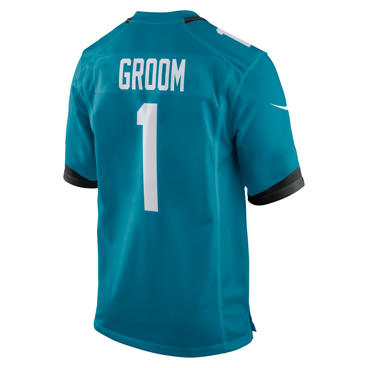 Jacksonville Jaguars Number 1 Groom Nike Teal Game Jersey