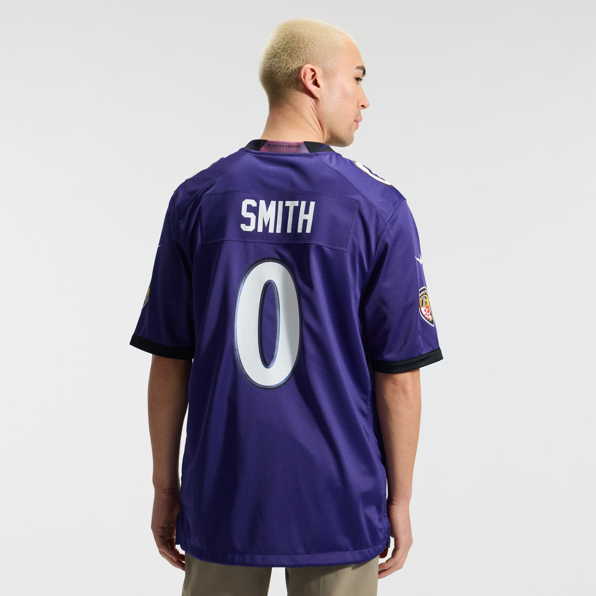 Baltimore Ravens Roquan Smith Nike Purple Team Game Jersey
