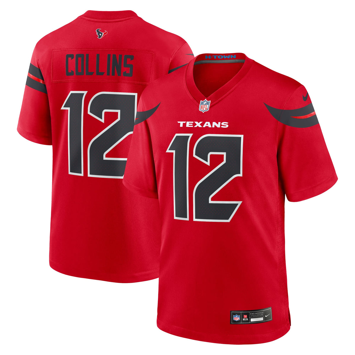 Houston Texans Nico Collins Nike Navy Game Jersey