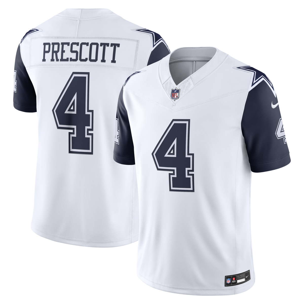 Dallas Cowboys Dak Prescott Nike Navy Team Vapor F.U.S.E. Stitched Limited Jersey
