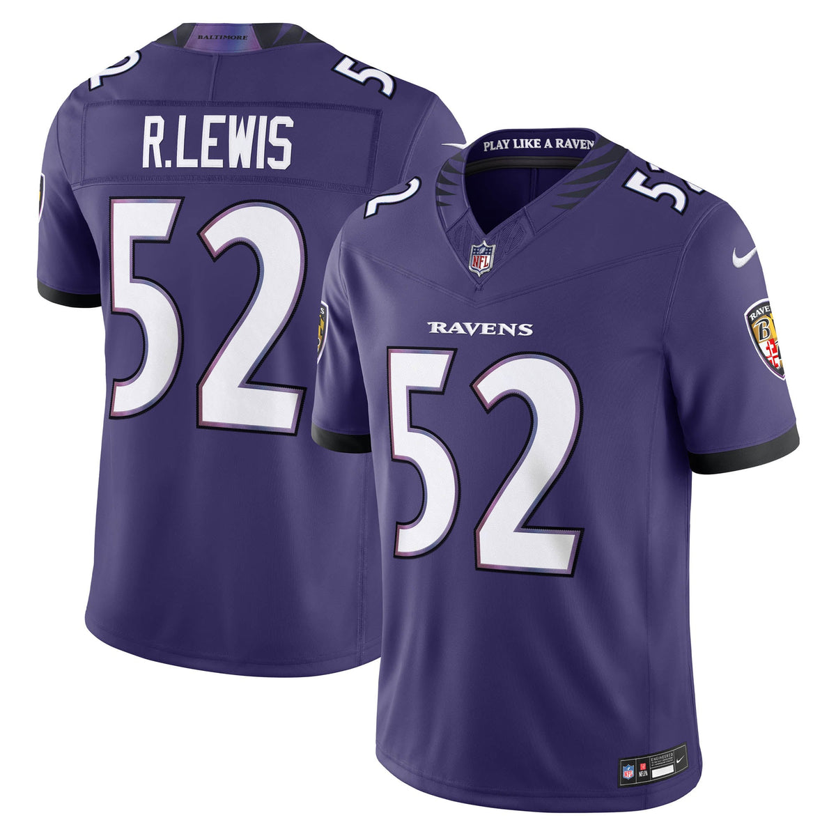 Baltimore Ravens Ray Lewis Nike Purple Vapor F.U.S.E. Stitched Retired Limited Jersey