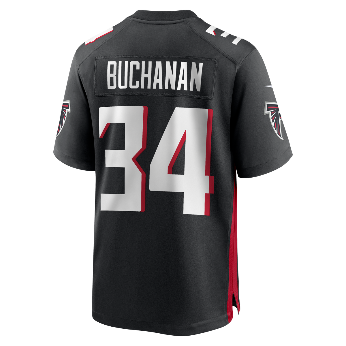 Atlanta Falcons Ray Buchanan Nike Black Game Retired Player Jersey