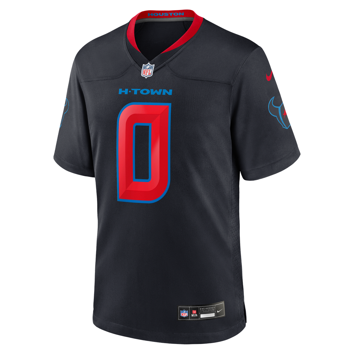 Houston Texans Azeez Al-Shaair Nike Navy Alternate Game Jersey