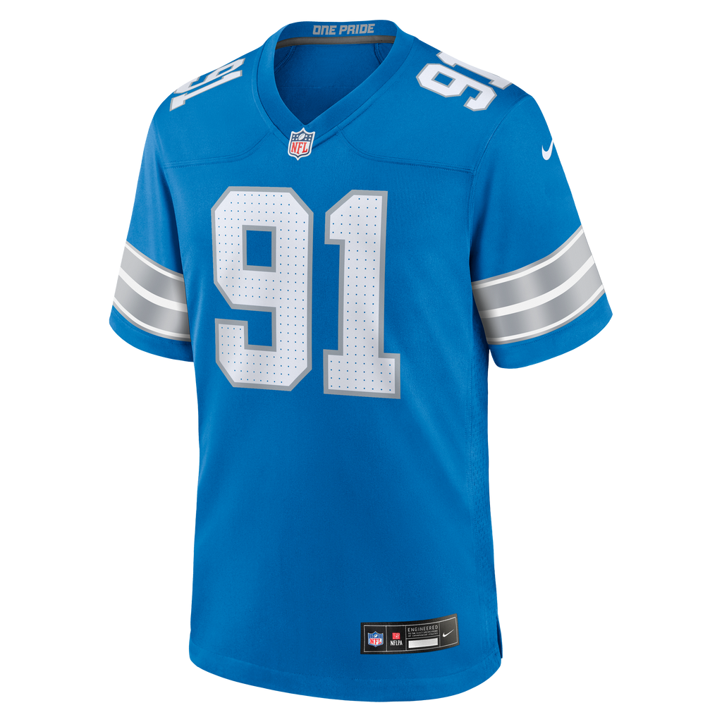 Detroit Lions Tyleik Williams Nike Blue Team Game Jersey