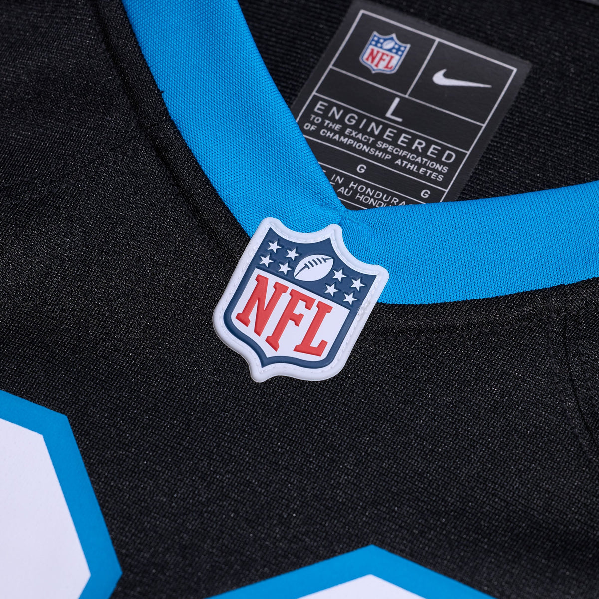 Carolina Panthers Chuba Hubbard Nike Black Team Game Jersey