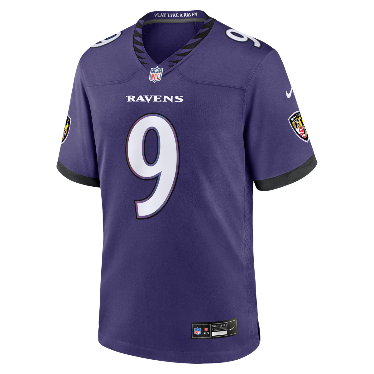 Baltimore Ravens Zion Young Nike Purple Team Game Jersey