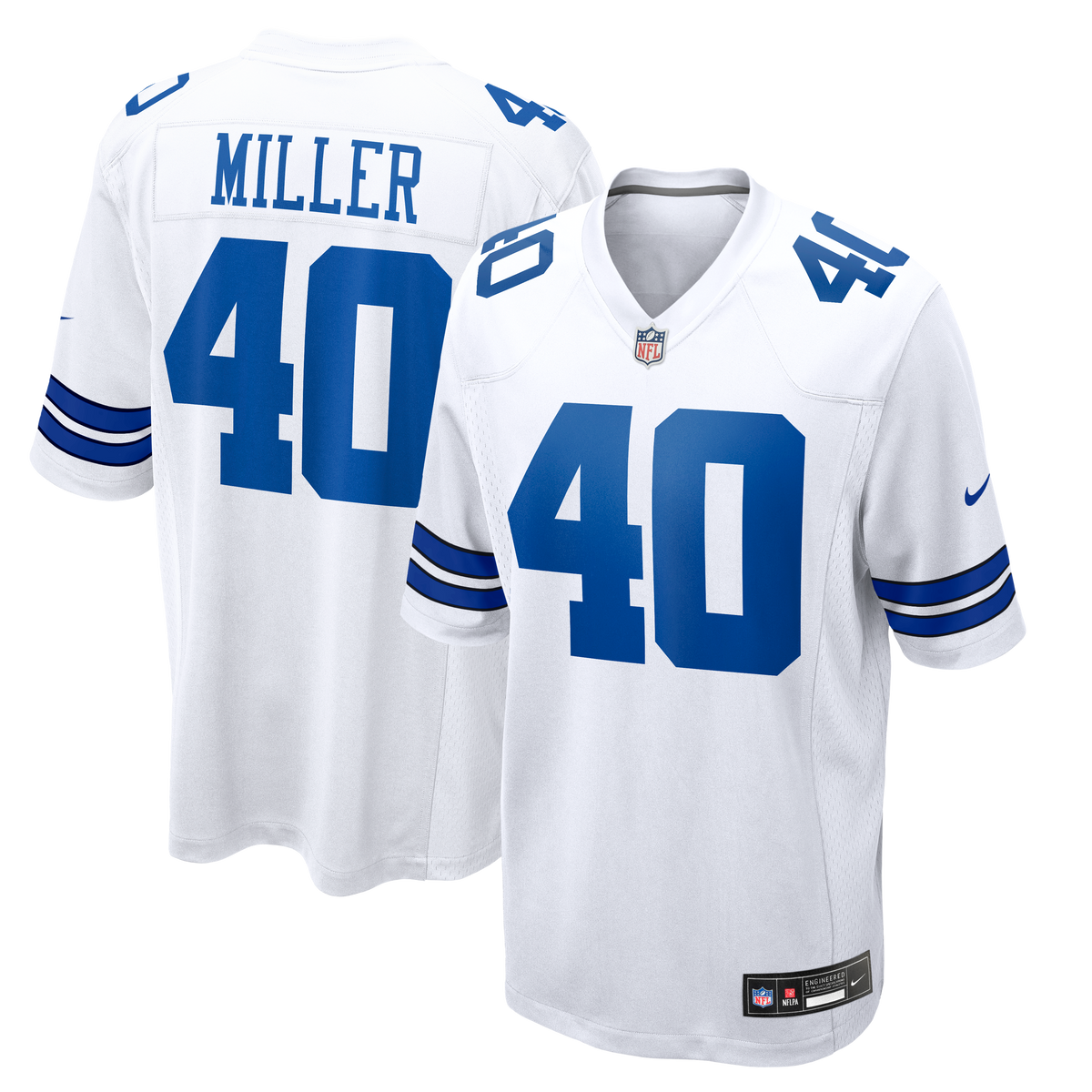 Dallas Cowboys Von Miller Nike White Game Jersey