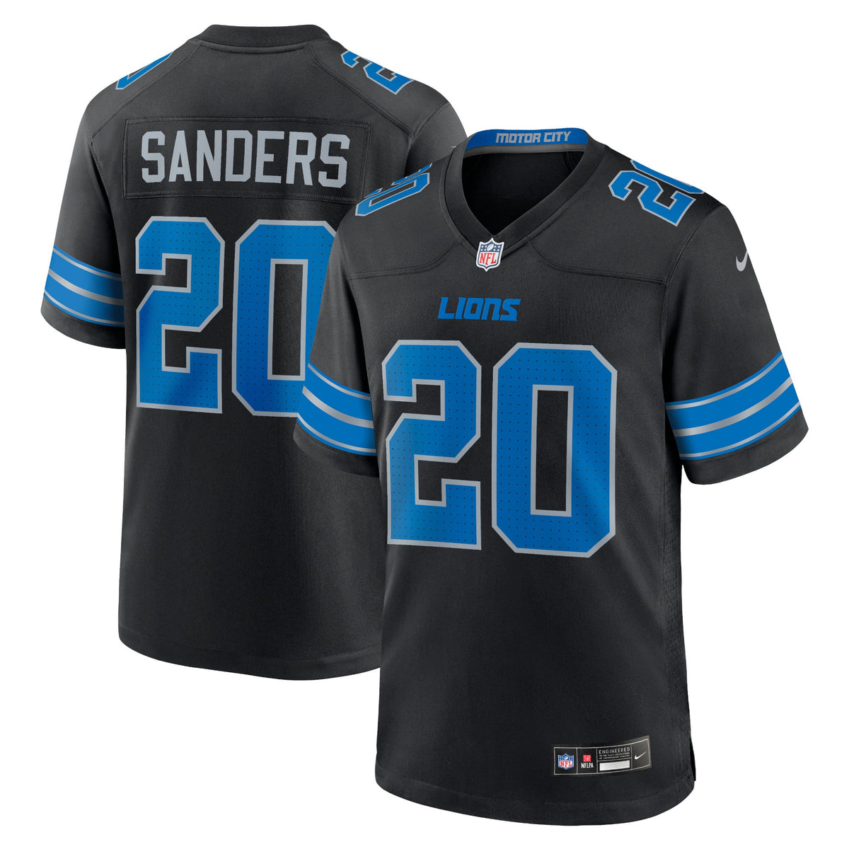 Detroit Lions Barry Sanders Nike Blue Retired Player Game Jersey