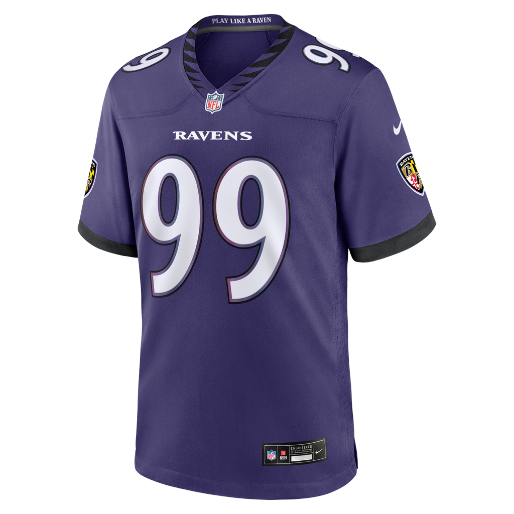 Baltimore Ravens Rayshaun Benny Nike Purple Team Game Jersey