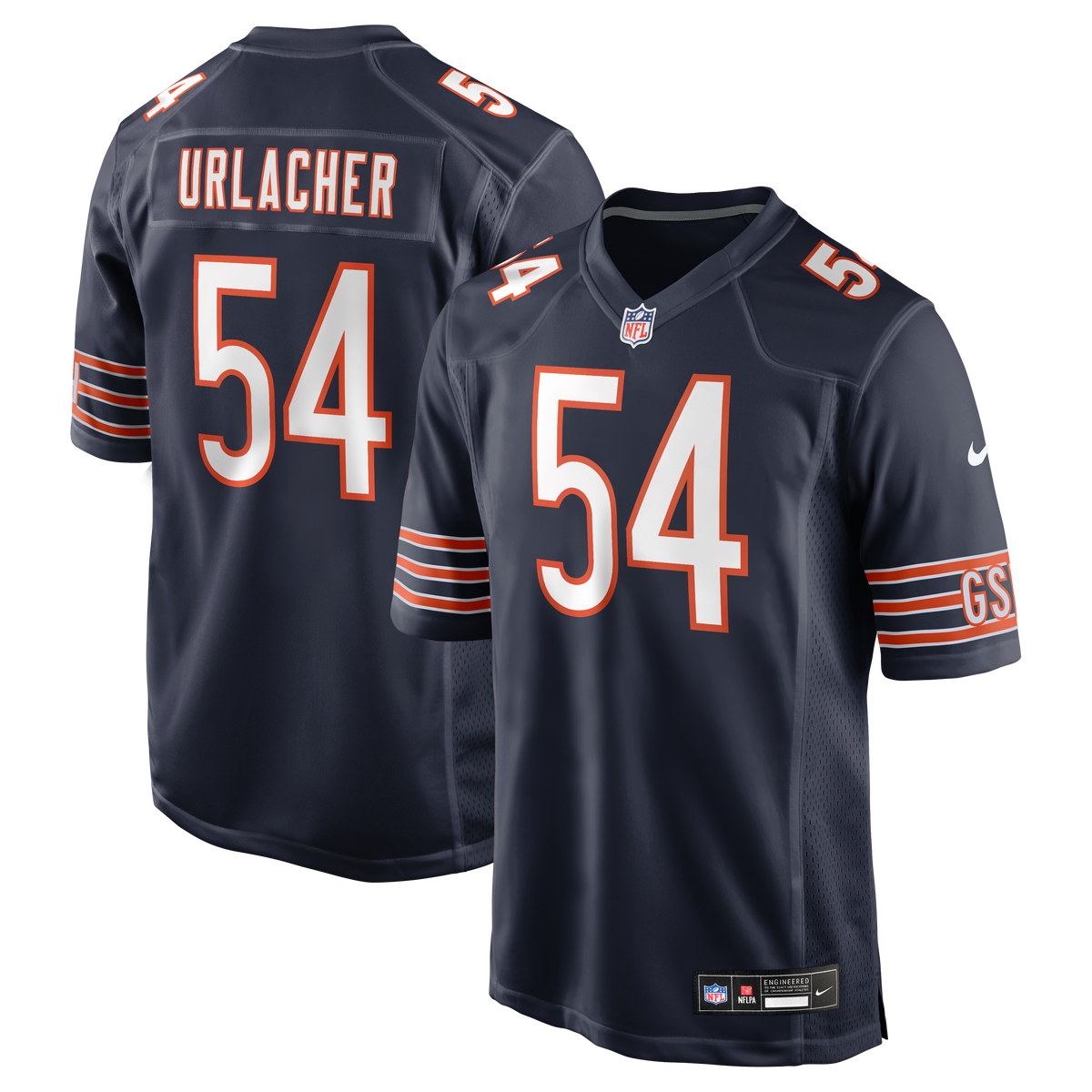Chicago Bears Brian Urlacher Nike White Retired Player Game Jersey