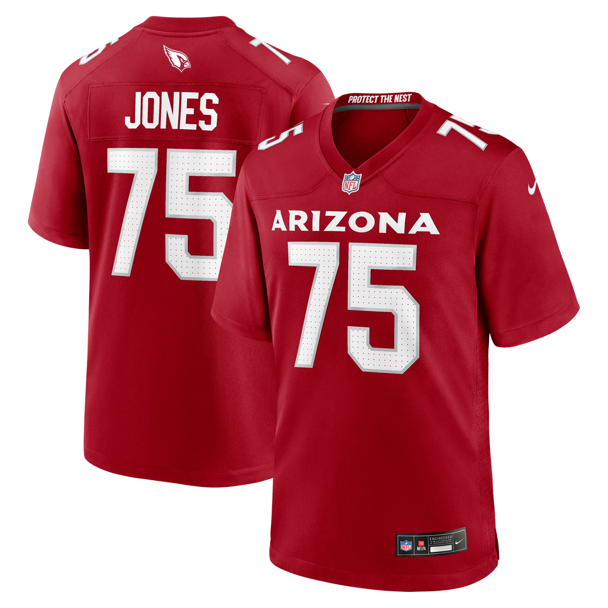 Arizona Cardinals Christian Jones Nike Cardinal Team Game Jersey