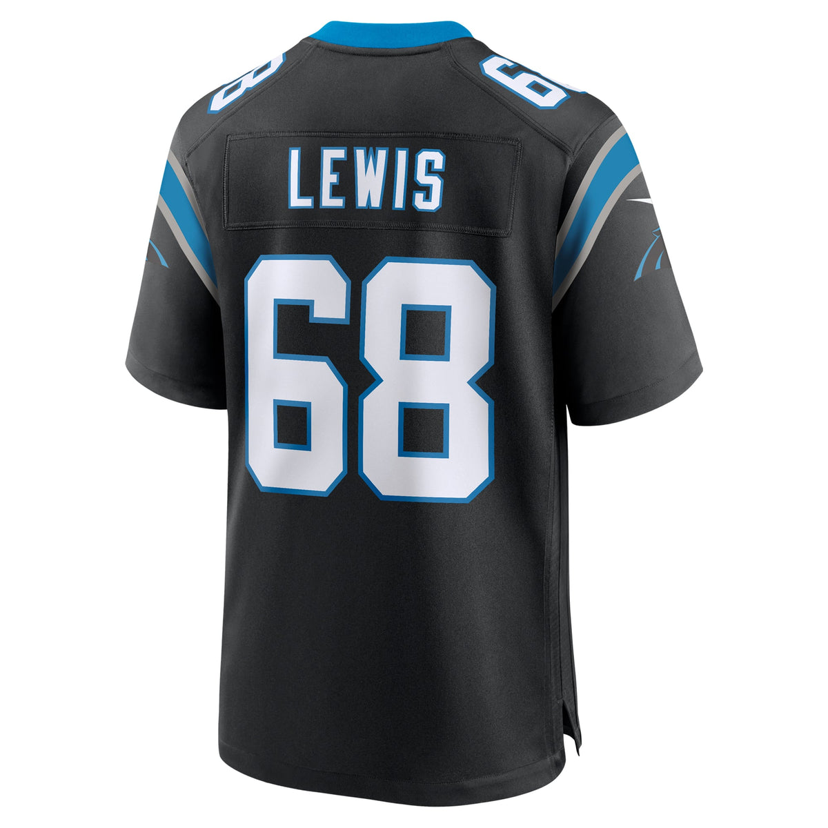 Carolina Panthers Damien Lewis Nike Black Game Jersey