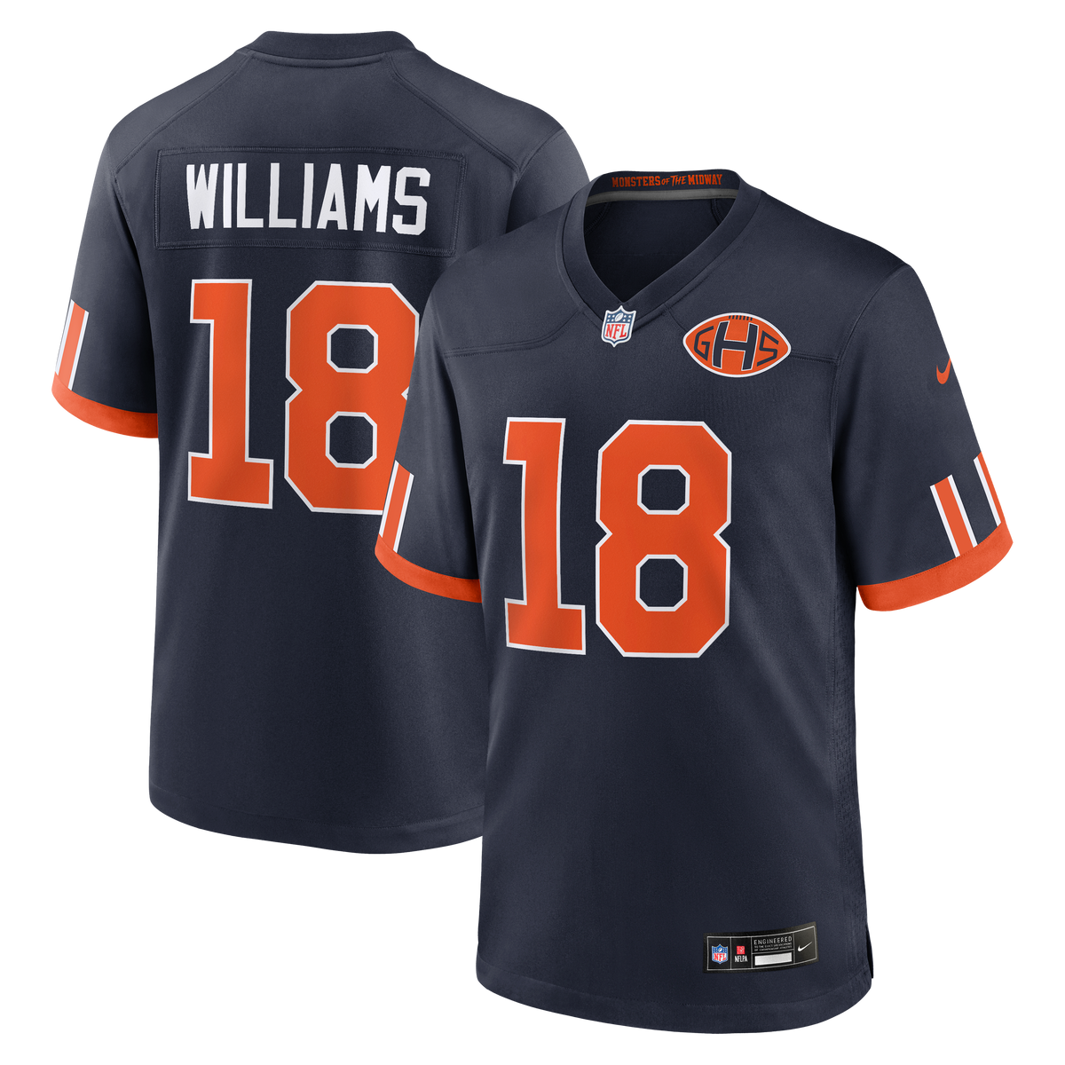 Chicago Bears Caleb Williams Nike Navy 2026 Rivalries Collection Game Jersey