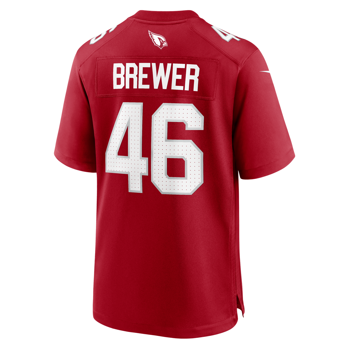 Arizona Cardinals Aaron Brewer Nike Cardinal Team Game Jersey