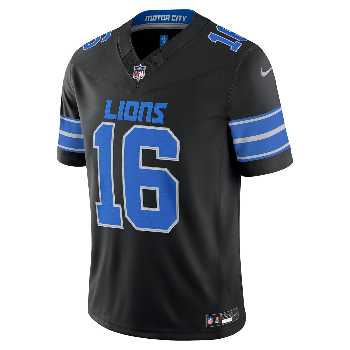 Detroit Lions Jared Goff Nike Blue Team Vapor F.U.S.E. Stitched Limited Jersey