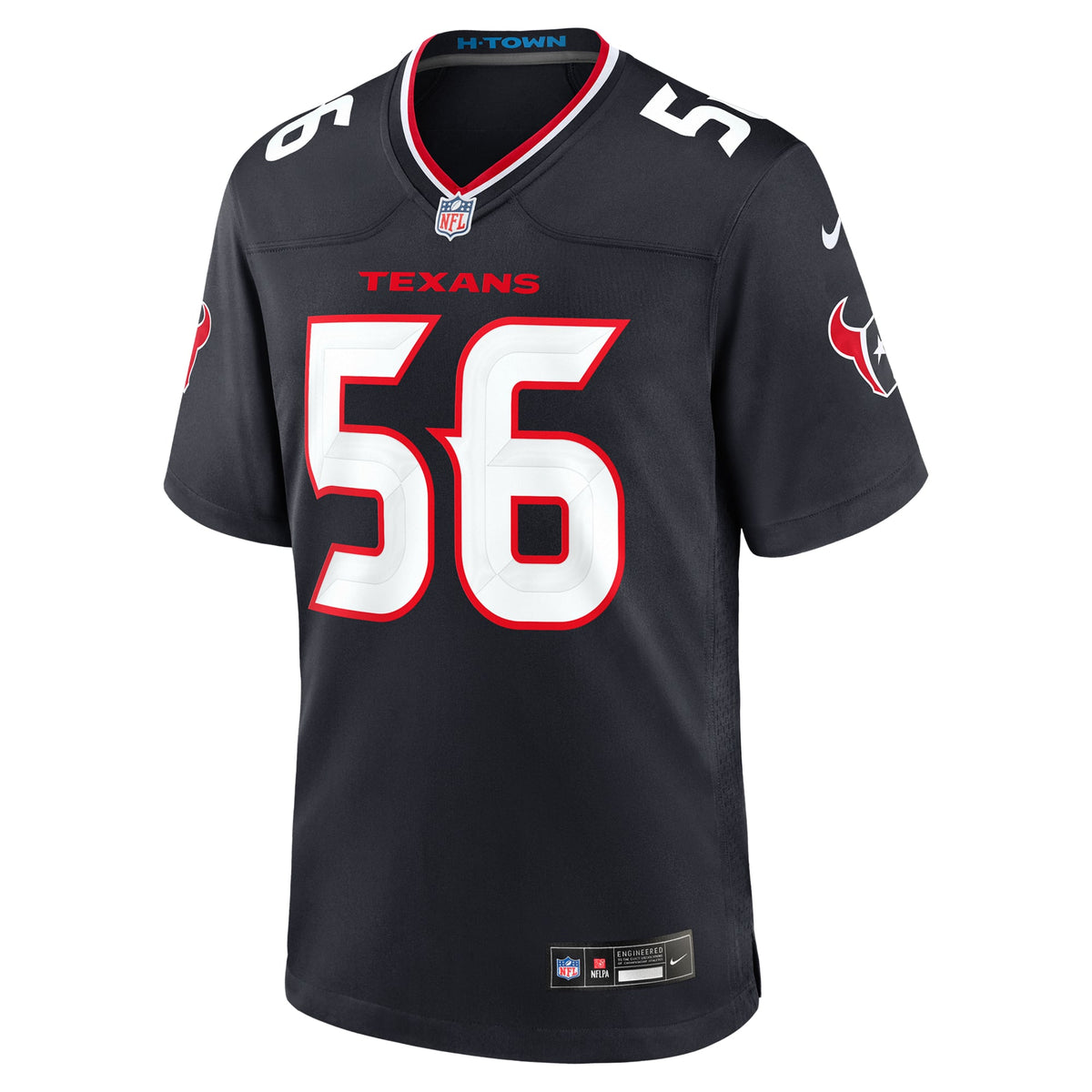 Houston Texans Jamal Hill Nike Navy Team Game Jersey