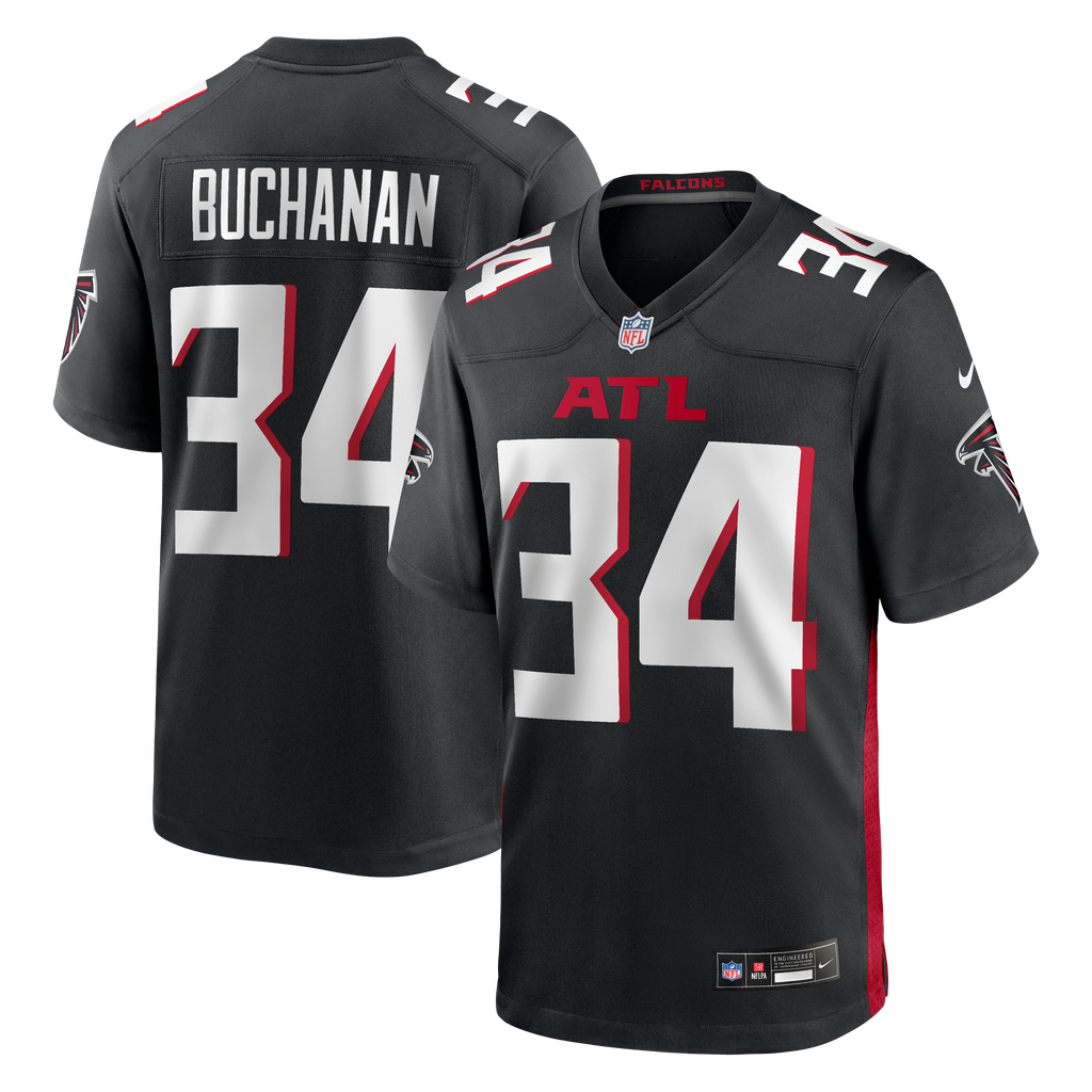 Atlanta Falcons Ray Buchanan Nike Black Game Retired Player Jersey
