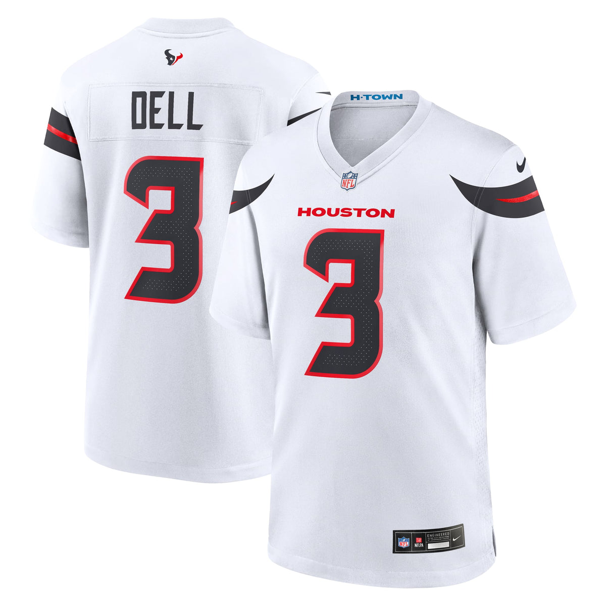 Houston Texans Tank Dell Nike Navy Game Jersey